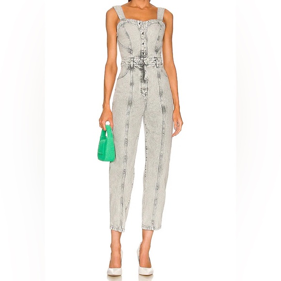 Iro Denim Jumpsuit - Picture 1 of 6